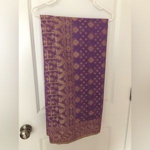 Brand new purple cotton saree!